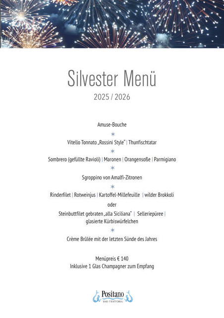 Silvestermenü Seite 1